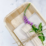 PALM LEAF PLATE & NAPKIN SET